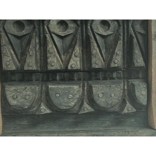1960s Symmetrical Wood Form Wall Art For Sale - Image 5 of 14