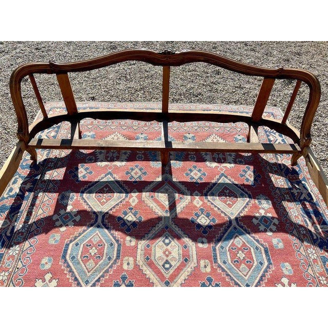 Louis XV Brown Wooden Bed For Sale - Image 11 of 12