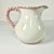 Pink 1970s Vintage Boho Chic Coastal English Garden Pomegranate and Raspberry Ceramic Pitcher. For Sale - Image 8 of 13