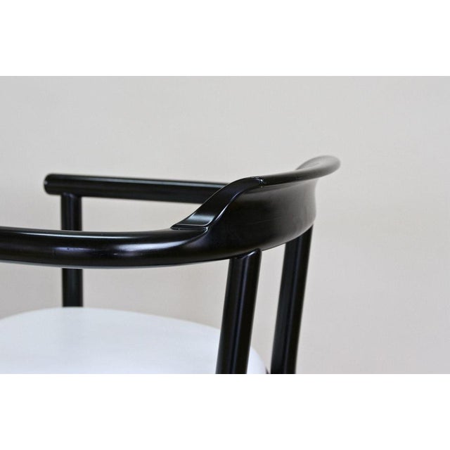 Armchairs with White Leather Upholstery from Thonet, 1980s, Set of 2 For Sale - Image 14 of 18