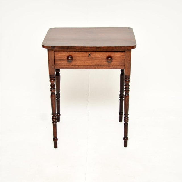 A wonderful antique Georgian period side table. This was made in England, it dates from around 1800-1820 period. It is a...
