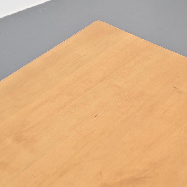 Pine Dining Table for Les Arcs, France, 1970s For Sale - Image 3 of 13