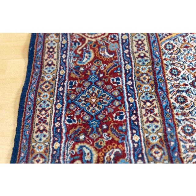 Textile Middle Eastern Hand-Knotted Moud Rug For Sale - Image 7 of 12