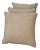 Contemporary Taupe Matching Throw Pillows - Set of 3 For Sale