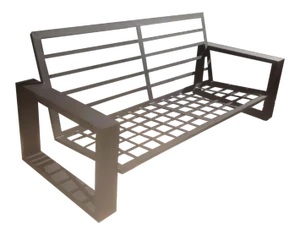 Custom Black Modern Patio Sofa