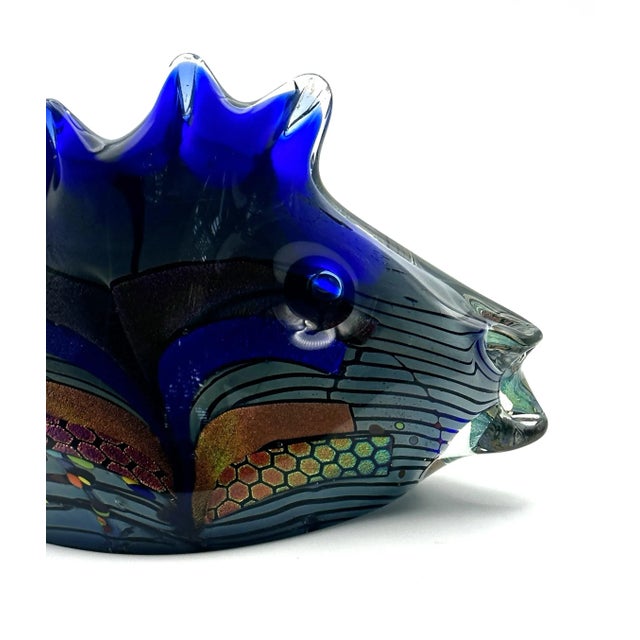 Rollin Karg 2012 Signed Large Studio Art Glass Fish Sculpture For Sale - Image 4 of 12