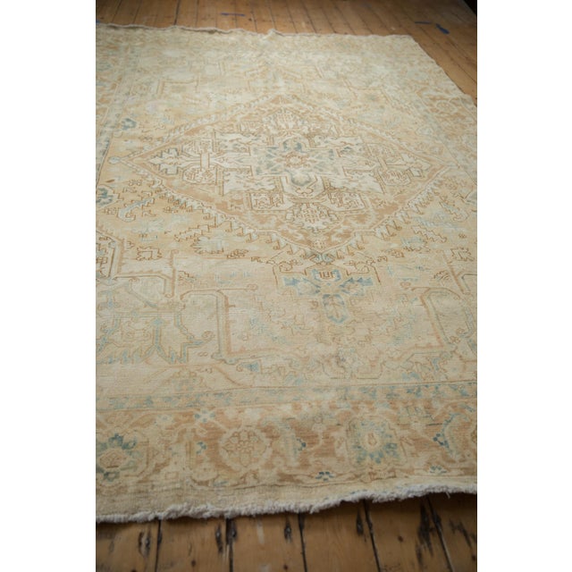 Vintage Distressed Heriz Carpet - 7'3" X 11' For Sale - Image 13 of 14