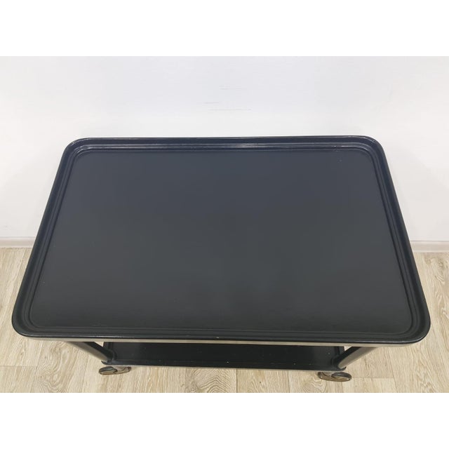 Historic Black Mobile Bar, 1930s For Sale - Image 6 of 13