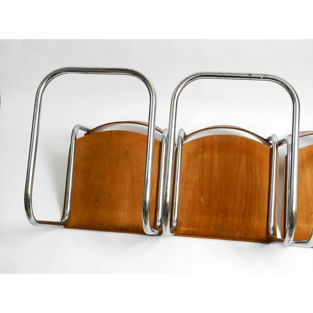 Bauhaus Tubular Steel Chairs by Mart Stam for Robert Slezak Czech, 1930s, Set of 4 For Sale - Image 14 of 18