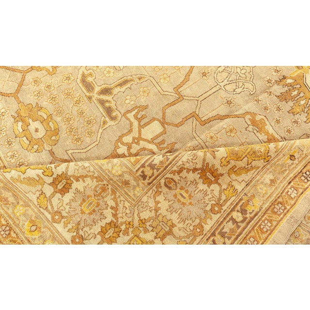 Textile Antique Indian Amritsar Handmade Wool Rug For Sale - Image 7 of 9