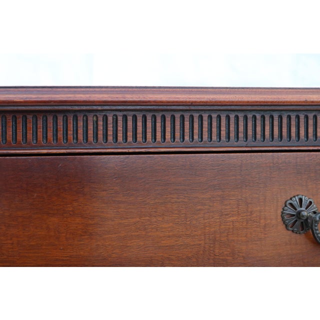 Beautiful chest of 4 drawers by Kindel Furniture. A deep rich color with fluted design on the top and sides. Lovely...