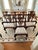 Set of 8 Antique Chippendale Chairs With Fortuny Upholstery For Sale - Image 16 of 16