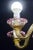 Pretty Venetian Chandelier, Pink and Gold Glass, 1950s For Sale - Image 11 of 15