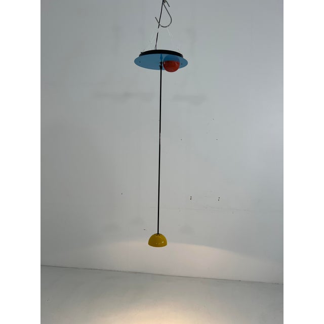 Multicolor Alesia Ceiling Lamp by Carlo Forcolini for Artemide, 1980s For Sale - Image 10 of 10