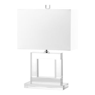 20.5-Inch H Square Crystal Table Lamp - Clear For Sale