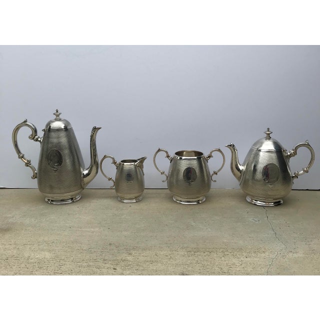 Antique Sheffield W.M Sheffield Harrison Silver Plated Four Piece