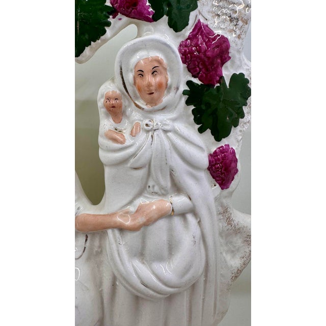 Late 19th Century 19th Century Staffordshire Fortune Teller Figurine From England For Sale - Image 5 of 12