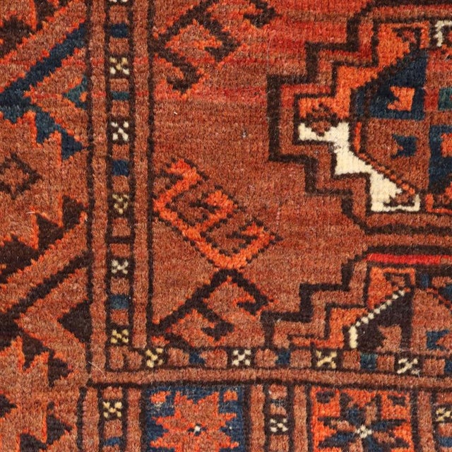 Cotton & Wool Bukhara Rug, Afghanistan For Sale - Image 5 of 8