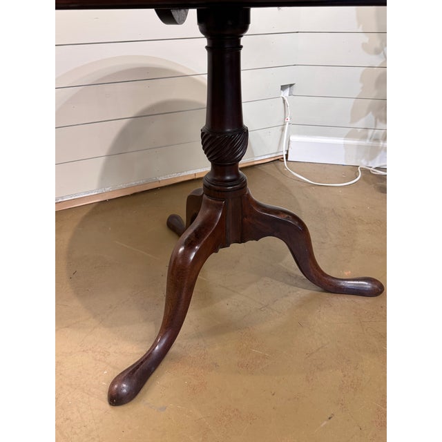 19th Century Walnut Tilt Top Side Table For Sale - Image 4 of 8