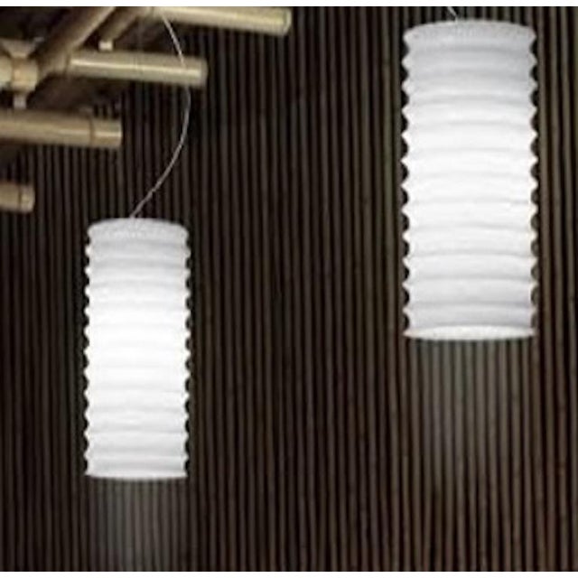 1990s Pair Vintage Modulo S13 Pendant, Designed by R. Toso, N. Massari & Associati for Leucos, Italy, Design 1992 For Sale - Image 5 of 6