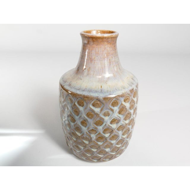 Scandinavian Modern Blue Glazed Stoneware Vase from Søholm, 1960s For Sale - Image 6 of 18