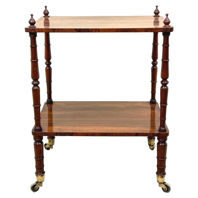 Antique Two-Tier Shelf in Rosewood, 1835 For Sale - Image 6 of 15