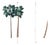 Gold Leaf Chinoiserie Tropical Hand-Painted Wallpaper, 3-Panel Set For Sale