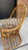 Shabby Chic Vintage Set/4 Tortoise Rattan Bamboo Peacock Dining Chairs For Sale - Image 3 of 8