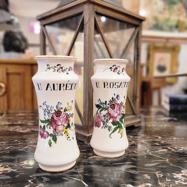 19th Century Albarelos, Strasburg Luneville Porcelain, France For Sale - Image 4 of 12