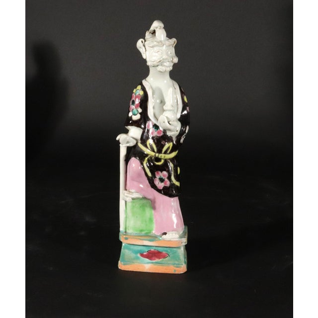 Chinese Chinese Export Porcelain Taoist Immortal Figures, Set of Eight Immortals and Shou Lao For Sale - Image 3 of 10