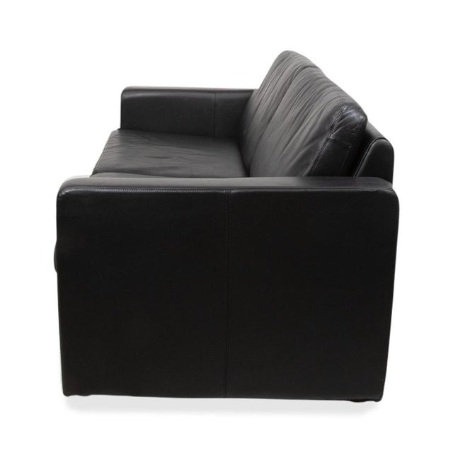 Conseta Two-Seater Sofa in Black Leather from COR For Sale - Image 11 of 12