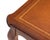 French Louis XV Provincial Style Embossed Leather Top Cabriole Legs Card Games Table For Sale - Image 13 of 15