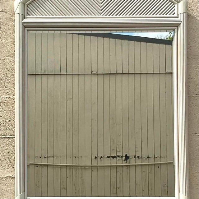 Vintage Costal Pencil Reed Mirror For Sale - Image 13 of 13