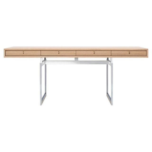 Stainless Steel and Natural Oak Office Desk by Bodil Kjaer for Karakter For Sale - Image 16 of 16
