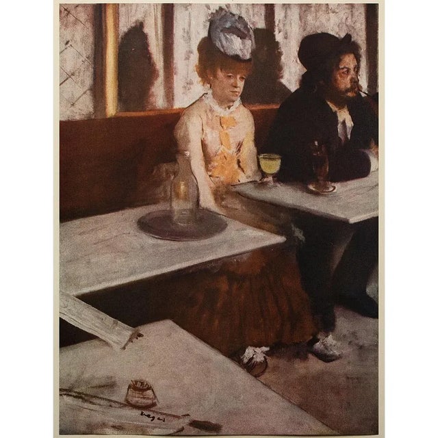 Paper 1952 After Edgar Degas "Absinthe", First Edition Vintage Print For Sale - Image 7 of 8