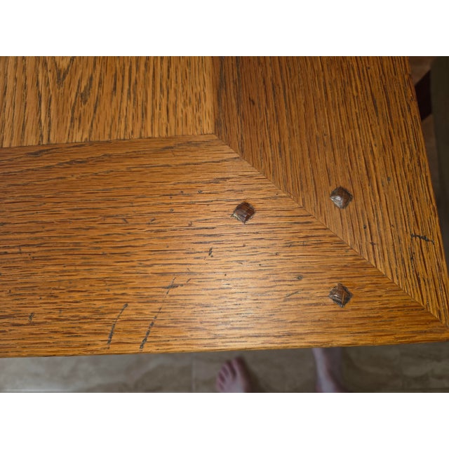 Guido Zichele Solid Oak Italian Refectory Extension Dining Table (72"-132") – Bloomingdale’s For Sale - Image 10 of 18