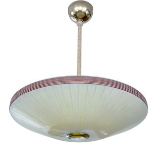 Vintage Pendant Light in Glass from Doria Leuchten, 1930s For Sale