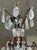 Transparent Pair of Maison Bagues Patinated Iron and Rock Crystal Chandeliers For Sale - Image 8 of 9
