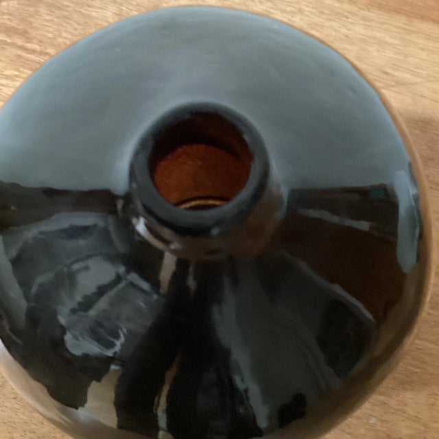 Mid 20th Century Vintage Hand-Blown & Crafted Glass Deep Purple "Bird" Vase For Sale - Image 5 of 12