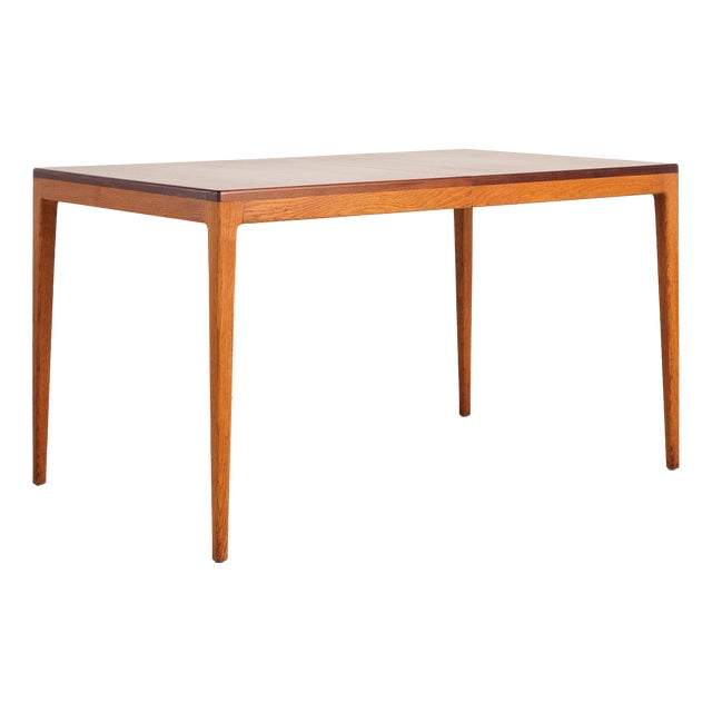 Mid-Century German Extendable Dining Table in Teak and Oak by Hartmut Lohmeyer for Wilkhahn, 1960s For Sale