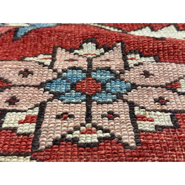 Antique Persian Serapi Rug 10’4” X 12’0" For Sale - Image 16 of 18