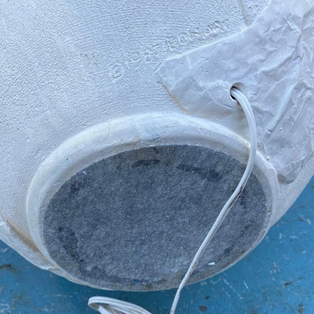 1980s 1980s Bon Art Postmodern Plaster Table Lamp For Sale - Image 5 of 13