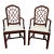 Late 20th Century Chinese Chippendale Chinoiserie Fretwork Arm Chairs by Hickory Chair Furniture Company - a Pair For Sale