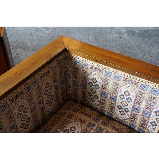 Wood Art Deco Sculptural Lounge Chairs and Side Table, Italy, 1930s, Set of 3 For Sale - Image 7 of 11