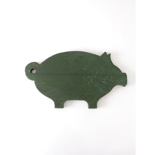 Antique Primitive Pig Kitchen Board For Sale - Image 10 of 11