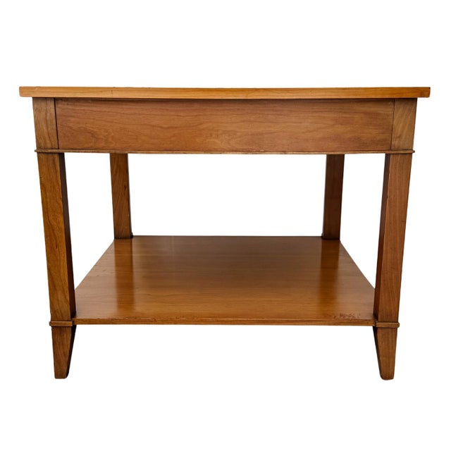 1970s Baker Furniture French Regency Cherry Side Tables - A Pair For Sale - Image 13 of 17