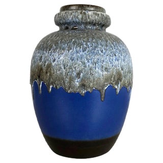 Large Pottery Fat Lava Multicolor 286-42 Vase Made from Scheurich, 1970s For Sale