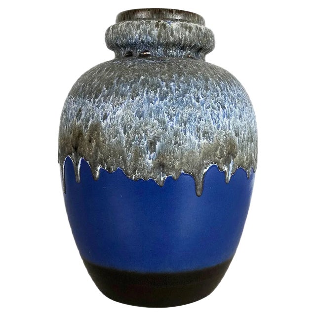 Large Pottery Fat Lava Multicolor 286-42 Vase Made from Scheurich, 1970s For Sale