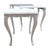 White Vintage French Provincial Carved Nesting Tables – Set of 3 For Sale - Image 8 of 9