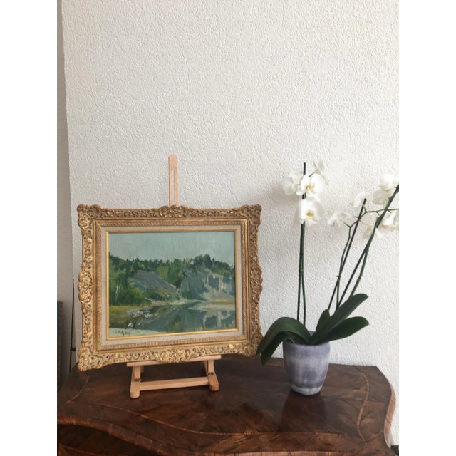 Paul Mathey, Paysage Rocheux, Oil on Canvas, Framed For Sale - Image 8 of 10